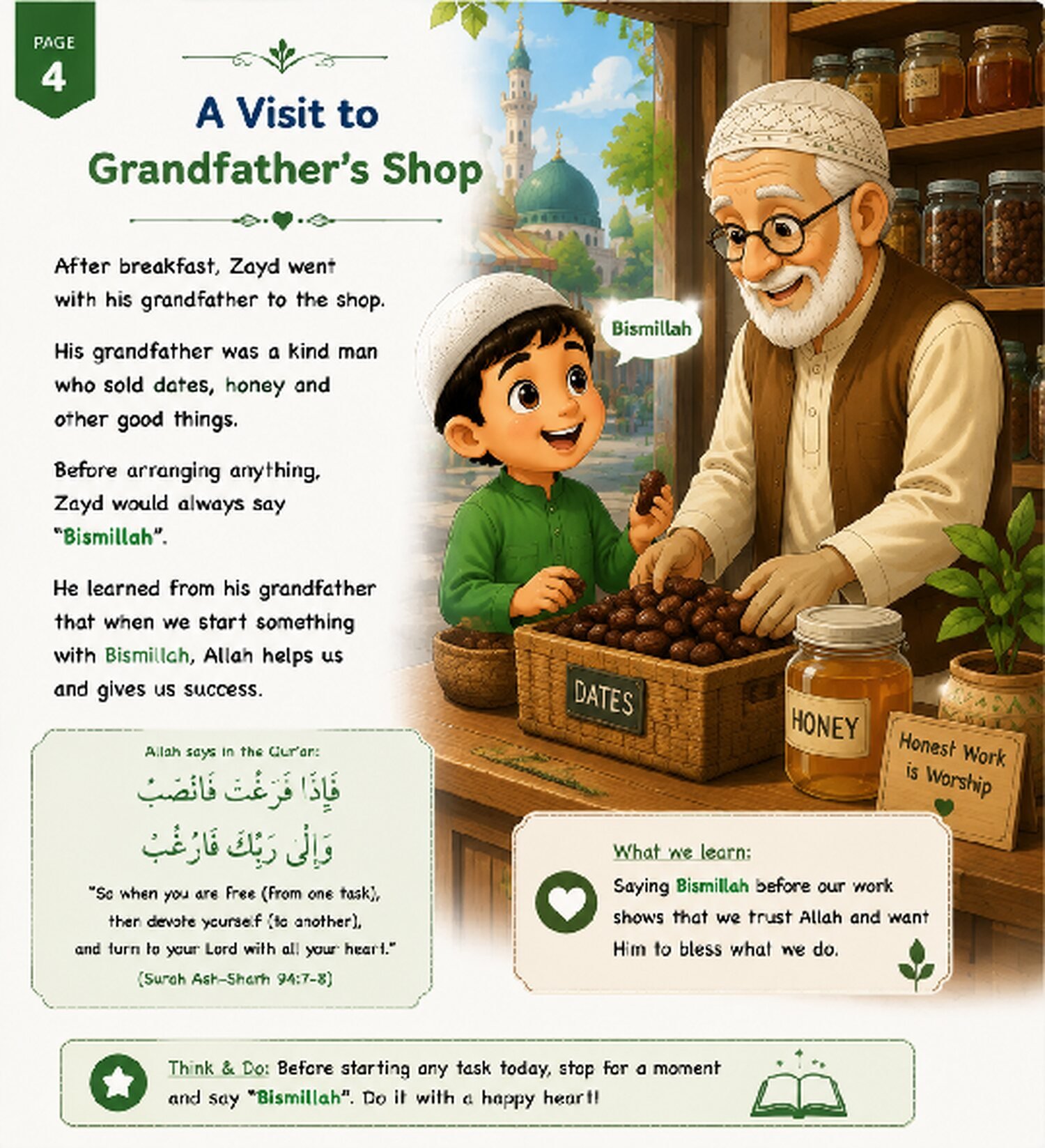 The Little Boy Who Always Said Bismillah page 4