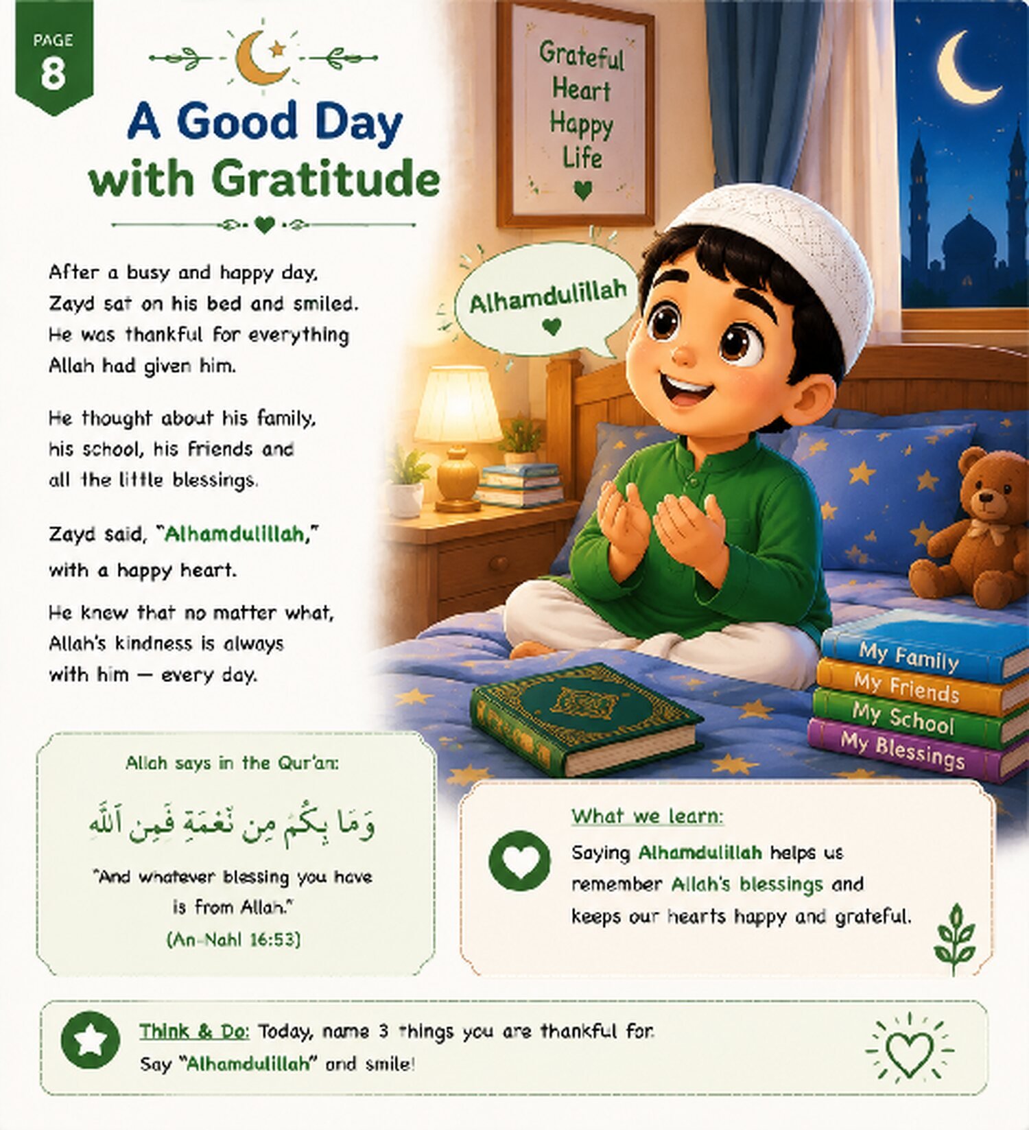 The Little Boy Who Always Said Bismillah page 8