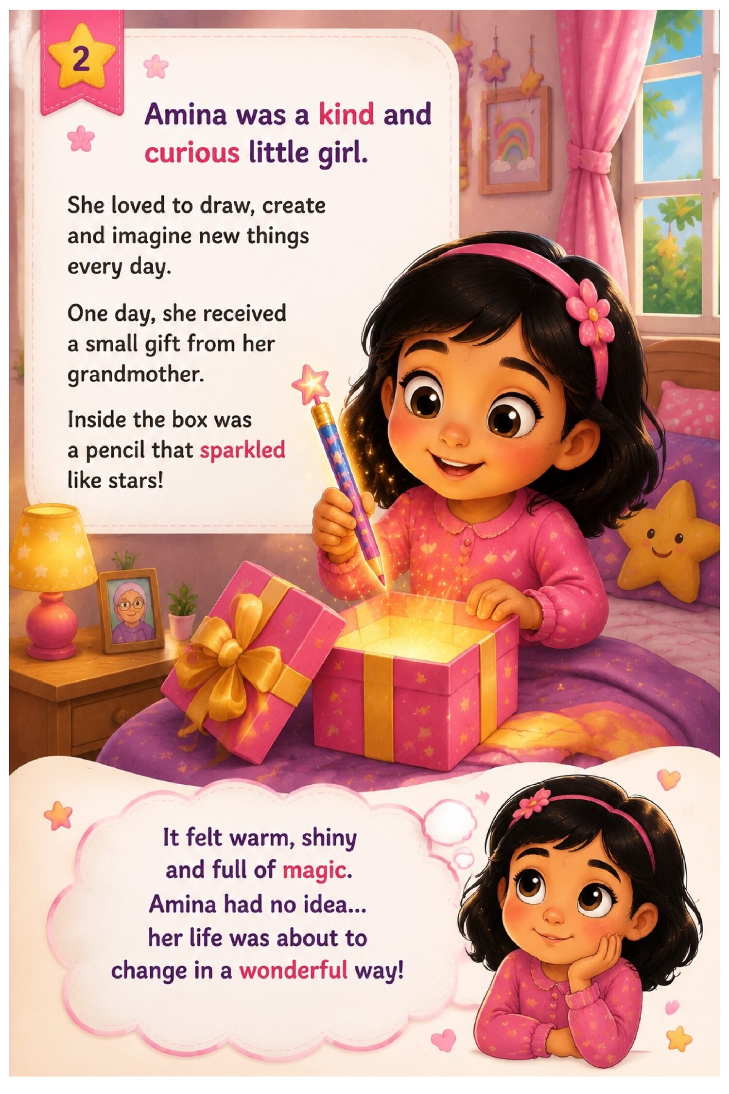 Amina and the Magic Pencil page 2